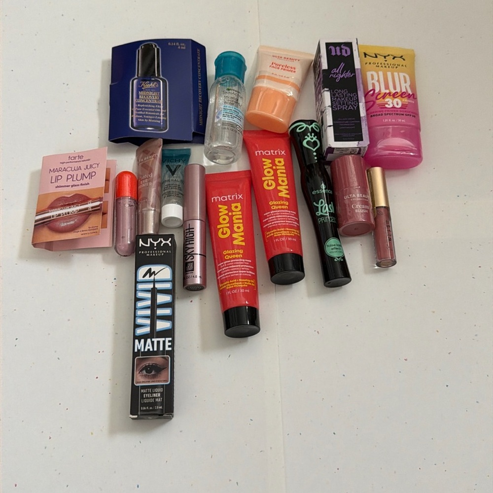 Variety of makeup samples